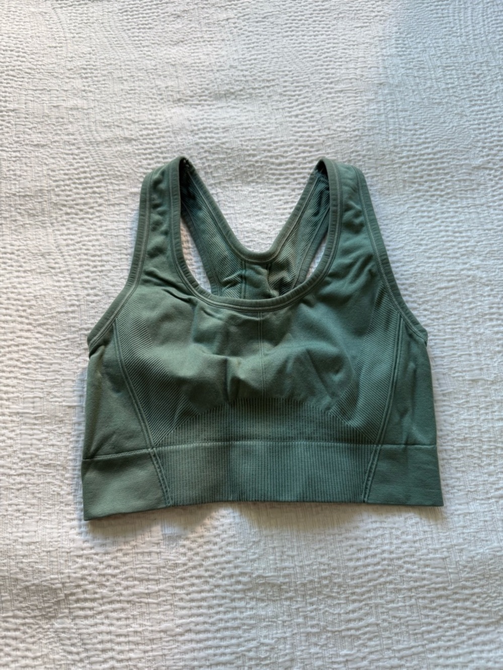 all in motion Olive Green Seamless Racerback Sports Bra